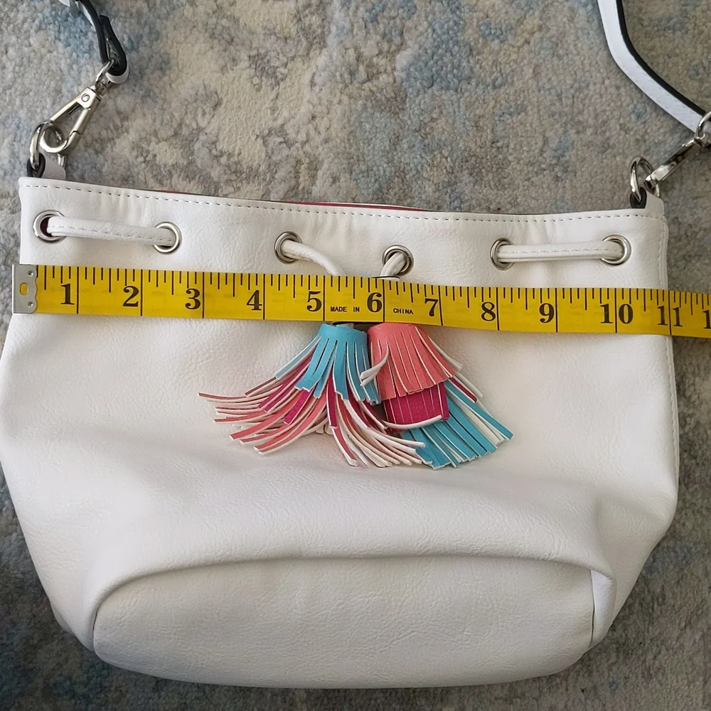 Candie's Faux Leather Tassel Lined Shoulder Bag Pocketbook